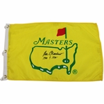 Ben Crenshaw Signed 1995 Masters Yellow with Green Logo Flag w/Dates JSA ALOA
