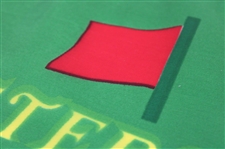 Gary Player Signed 1994 Masters Tournament Emerald Green w/Yellow Logo Center Flag JSA ALOA