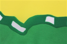 Gary Player Signed 1994 Masters Tournament Emerald Green w/Yellow Logo Center Flag JSA ALOA