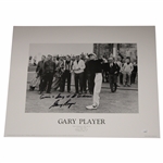 Gary Player Signed Back & White at St. Andrews 16x20 Photo w/Arnie St. Andrews JSA #CE33709