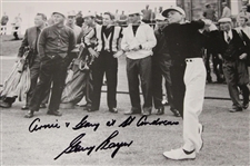 Gary Player Signed Back & White at St. Andrews 16x20 Photo w/'Arnie St. Andrews' JSA #CE33709