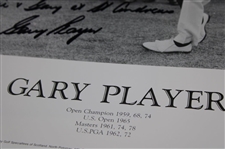 Gary Player Signed Back & White at St. Andrews 16x20 Photo w/'Arnie St. Andrews' JSA #CE33709