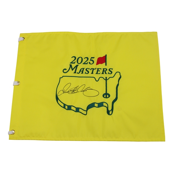 Rory McIlroy Signed 2025 Masters Embroidered Flag - Clinches Career Grand Slam JSA ALOA