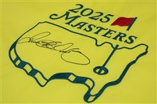 Rory McIlroy Signed 2025 Masters Embroidered Flag - Clinches Career Grand Slam JSA ALOA
