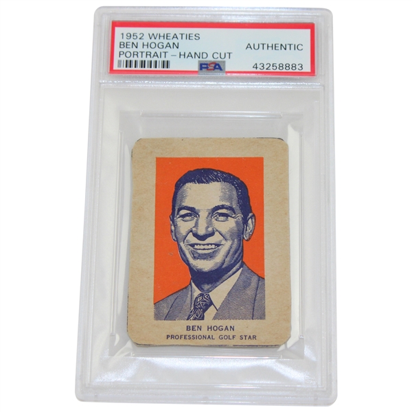 1952 Ben Hogan Wheaties Hand Cut Profile Card PSA Authentic #43258883
