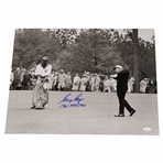 Gary Player Signed Black And White Post Swing 16x20 Photo w/1961 Masters JSA #CB46499