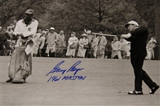 Gary Player Signed Black And White Post Swing 16x20 Photo w/'1961 Masters' JSA #CB46499