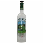 Fuzzy Zoeller Signed Fuzzys Ultra Premium Vodka Empty Bottle in Gold JSA ALOA