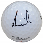 Annika Sorenstam Signed Masters Logo Golf Ball JSA ALOA