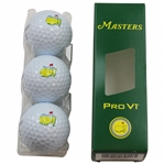 Sleeve of (3) Masters Tournament Logo Pro V1 Golf Balls in Original Box
