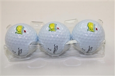 Sleeve of (3) Masters Tournament Logo Pro V1 Golf Balls in Original Box