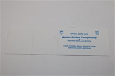 Joel Hirsch Signed Western Amateur Championship Scorecard