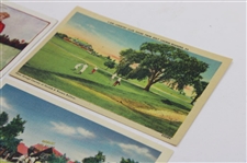 Three (3) Vintage Golf Postcards