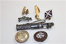 Seven (7) Pieces Of Golf Jewelry