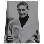 Bob Charles 1963 British Open Press Photo Holding 66 Score in Win