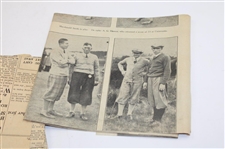 1931 Open Championship at Carnoustie Newspaper Articles From Henry Cotton Estate