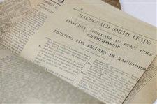 1931 Open Championship at Carnoustie Newspaper Articles From Henry Cotton Estate