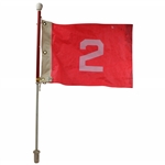 #2 Pin Flag With Golf Ball On Top