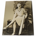 Original Photo Of Flapper Girl With Golf Bag