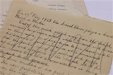 Correspondence About 1923 School Cricket Match 'Scuffle' And T. H. Cotton