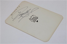 Fuzzy Zoeller Signed Augusta National Par 3 Course Scorecard