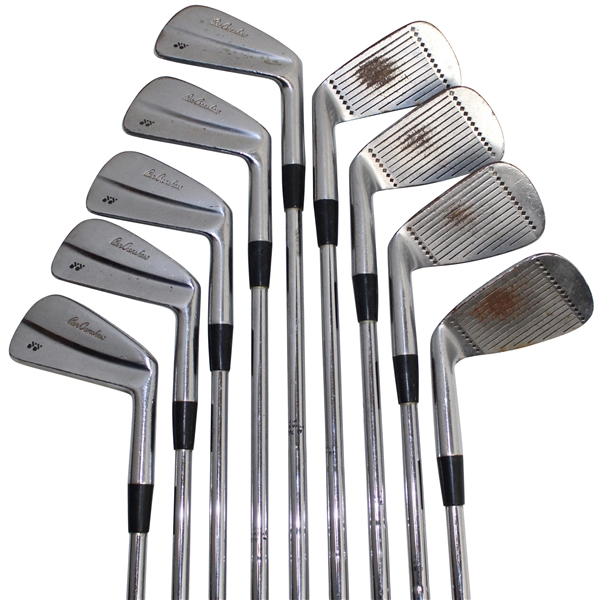 Ben Crenshaws Personal Match Used Yonex 2-10 Iron Set