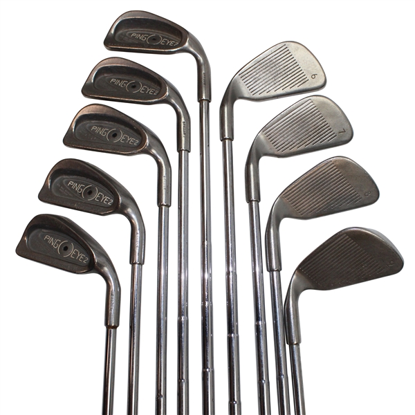 Rocco Mediates Personal Match Used Stamped PING Eye-2 1-9 Iron Set