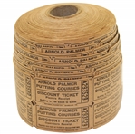 Large Roll of Arnold Palmer Putting Courses Tickets