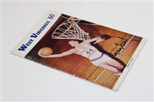 Jerry West Signed 1960 West Virginia Basketball Information Booklet JSA ALOA