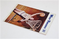 Jerry West Signed 1960 West Virginia Basketball Information Booklet JSA ALOA