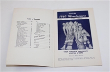 Jerry West Signed 1960 West Virginia Basketball Information Booklet JSA ALOA