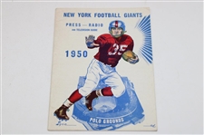 Legends Signed Giants License Plate, Kyle Rote Signed 1965 Football Vinyl Record & 1950 Giants Press Guide JSA ALOA