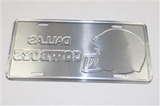 Legends Signed Dallas Cowboys License Plate JSA ALOA