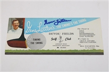 Littler Signed 1963 Menu, Miller Signed Cut, Johnny Miller Extra Buttons & 1973 Walker Cup Scorecard JSA ALOA