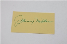 Littler Signed 1963 Menu, Miller Signed Cut, Johnny Miller Extra Buttons & 1973 Walker Cup Scorecard JSA ALOA