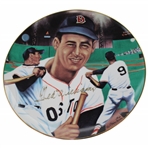 Ted Williams Signed 1987 Ltd Ed Ted Williams Plate #537/3000 JSA ALOA