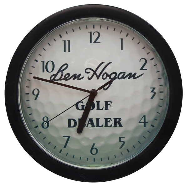 Classic Ben Hogan Golf Dealer Wall Clock - Works