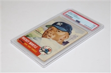 1953 Topps #82 Mickey Mantle Card PSA FR 1.5 #63535564