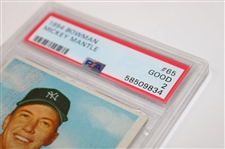 1954 Bowman #65 Mickey Mantle Card PSA Good 2 #58509834