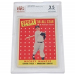 1958 Topps Mickey Mantle As Tp Card BVG Very Good 3.5 #0007042888