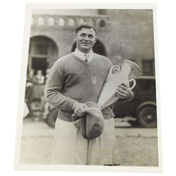 1927 Bobby Jones Winner at the Southern Open Poses with His Trophy