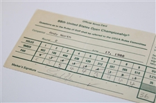 Andy North Signed 1988 US Open at The Country Club Official Scorecard