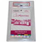 2019 Masters Full Ticket Augusta Monday Practice Rounds PSA 6 EX-MT