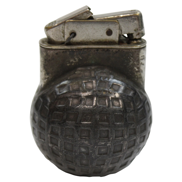 Square Mesh Pattern Dark Tone Golf Ball Themed Lighter