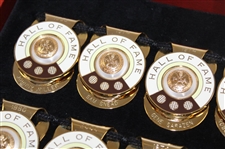 Fifteen (15) Hall Of Fame Member Commemorative Money Clips in Display Case