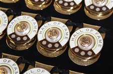 Fifteen (15) Hall Of Fame Member Commemorative Money Clips in Display Case