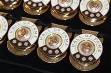 Fifteen (15) Hall Of Fame Member Commemorative Money Clips in Display Case