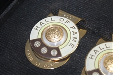 Six (6) Hall Of Fame Member Commemorative Money Clips in Display Case