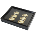 Six (6) Hall Of Fame Member Commemorative Money Clips in Display Case