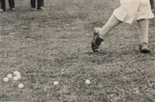 1928 US Amateur Bobby Jones Post Swing Photo at Brae Burn CC Photo w/Glass Negative Copy - #31/50 - Framed